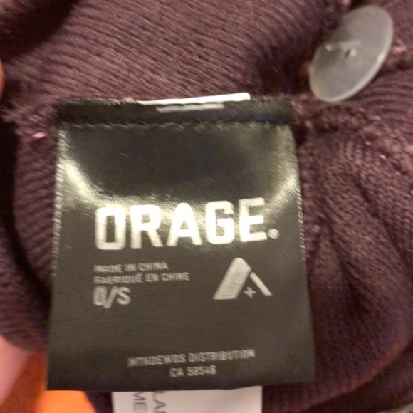 Orage pink & burgundy jacquard pompom beanie NWT - Picture 4 of 5